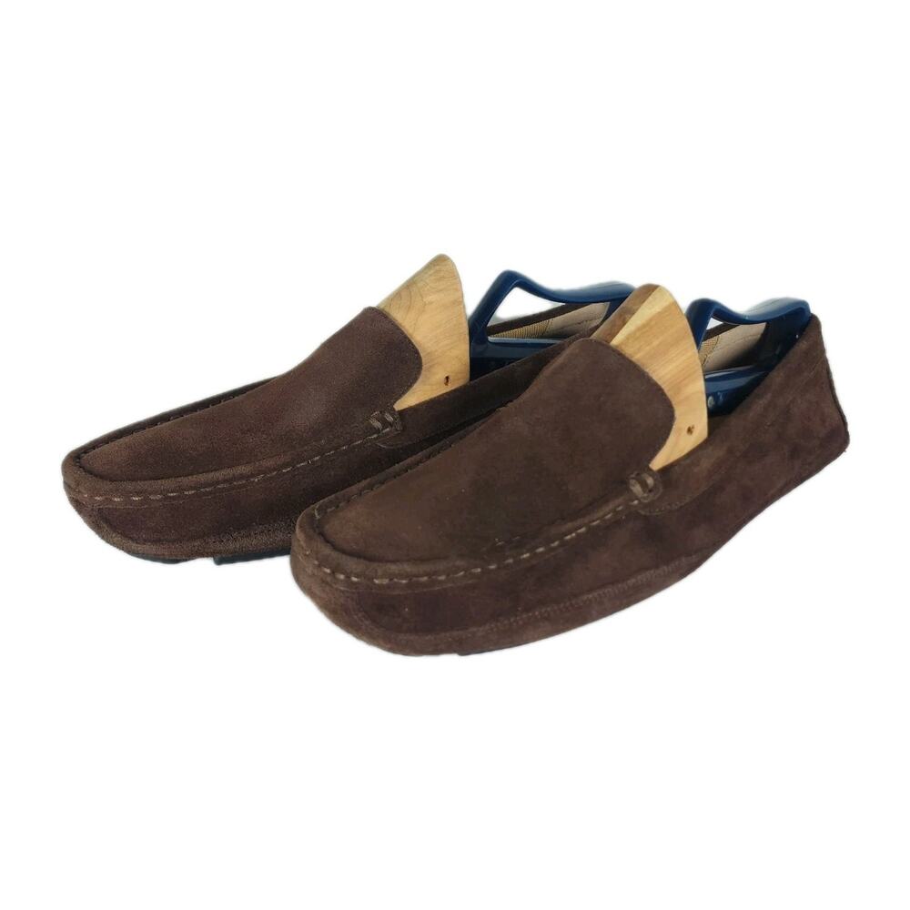 Harmony 783 Men’s US12 Brown Suede Slip-On Flat Grounding Driver Loafer Shoes